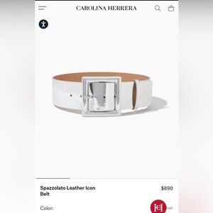 NWT Carolina Herrera Icon Belt XL